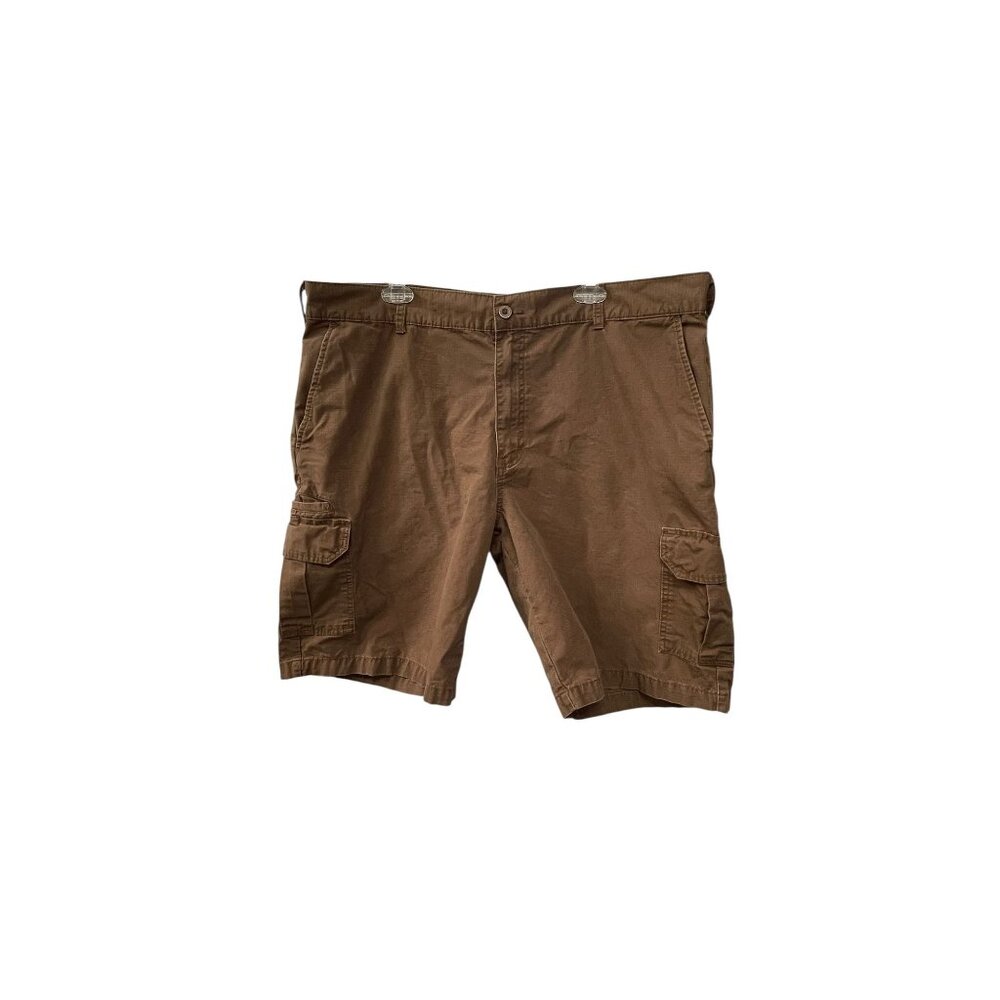 Dickies Men's Relaxed Fit Brown Cargo Shorts Size 40 Flat Front Workwear